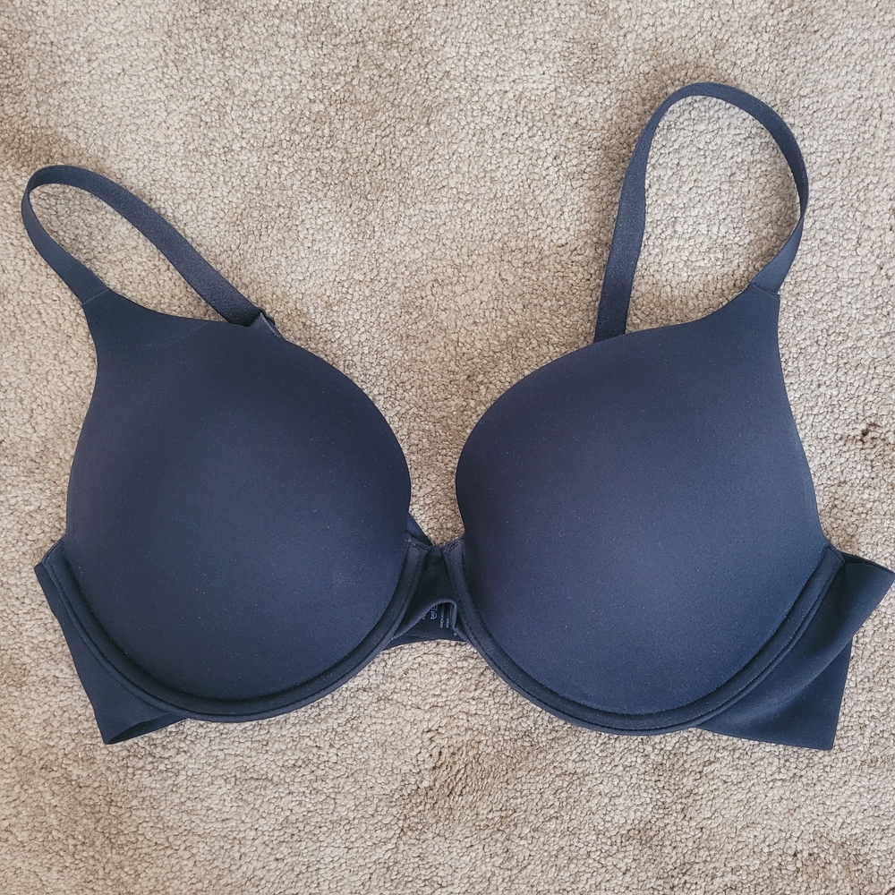 thirdlove zero edge black push up bra